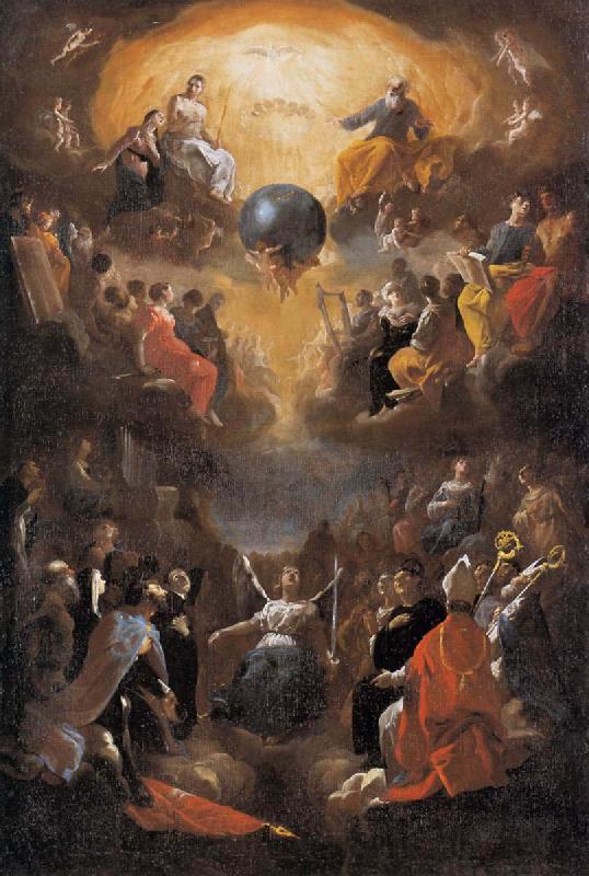 Johann Heinrich Schonfeldt Adoration of the Holy Trinity